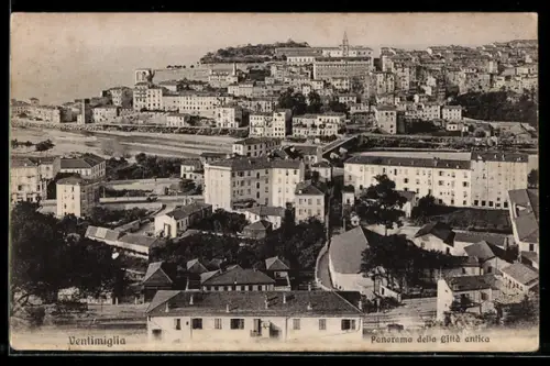 AK Ventimiglia, Panorama della Città antica