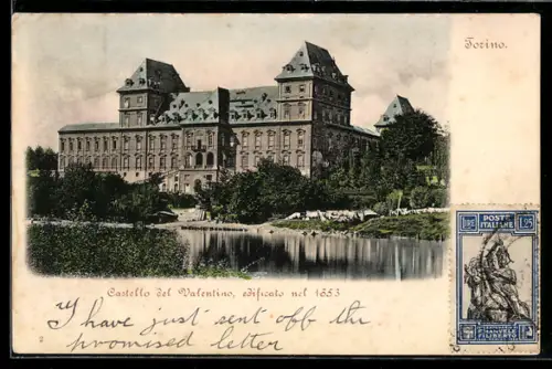 AK Torino, Castello del Valentino, edificato nel 1653