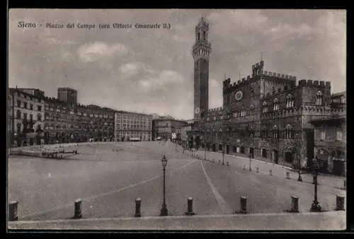 AK Siena, Piazza del Campo ora Vittorio Emanuele III.
