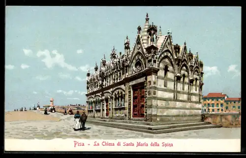 Künstler-AK Pisa, La Chiesa di Santa Maria della Spina