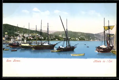 AK San Remo, Hotels de l`Est, Segelboote