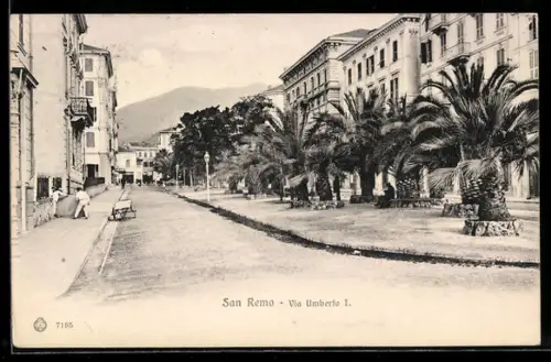 AK San Remo, Via Umberto I.