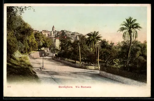 AK Bordighera, Via Romana