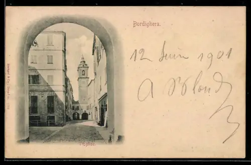 AK Bordighera, l`Église