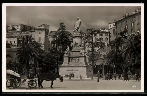 AK Genua, Columbus-Denkmal