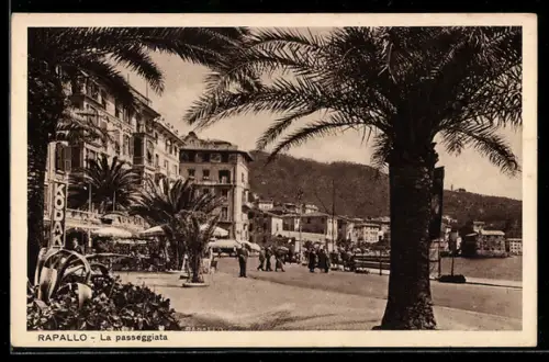 AK Rapallo, Passeggista a mare e Castello