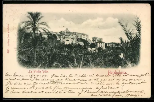 AK Bordighera, La Vieille Ville