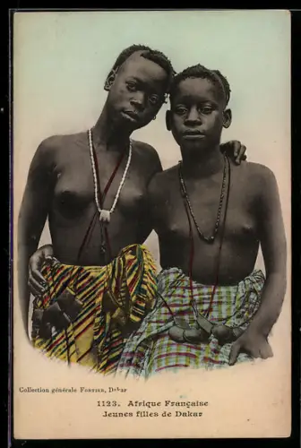 AK Dakar, Jeunes filles, nackte Afrikanerinnen