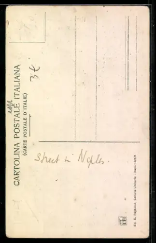 AK Napoli, Via Roma mit Geschäften