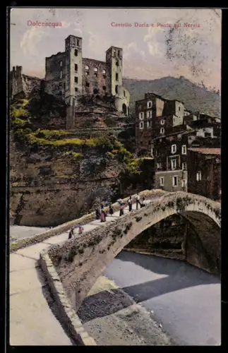 AK Dolceacqua, Castello Doria e Ponte sul Nervia