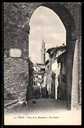 AK Siena, Arco di S. Giuseppe e via Dupré