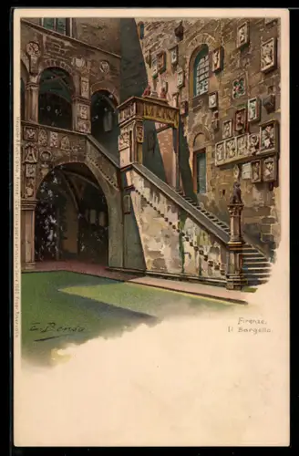 Lithographie Firenze, Il Bargello