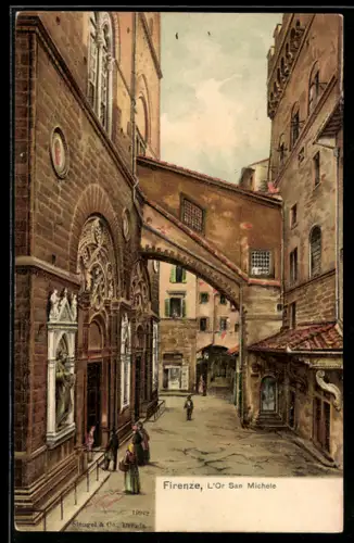 Künstler-AK Firenze, l`Or San Michele