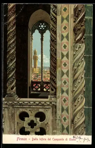 Lithographie Firenze, Dalla bifora del Campanile di Giotto