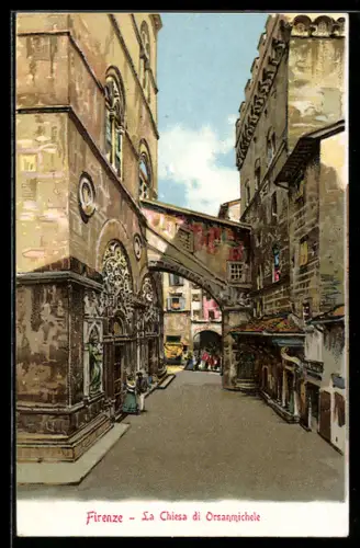 Lithographie Firenze, La Chiesa di Orsanmichele