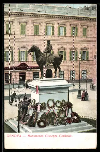 AK Genova, Monumento Giuseppe Garibaldi