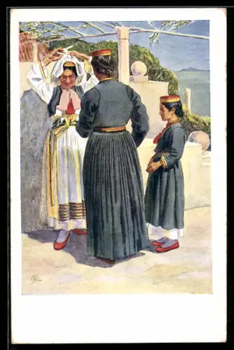 AK Canali, Damen in Tracht