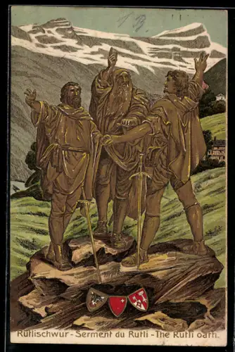 AK Rütlischwur, Wappen, Wilhelm Tell