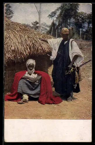 AK Afrikaner vor ihren Hütten