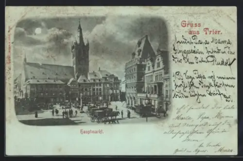Mondschein-AK Trier, Hauptmarkt