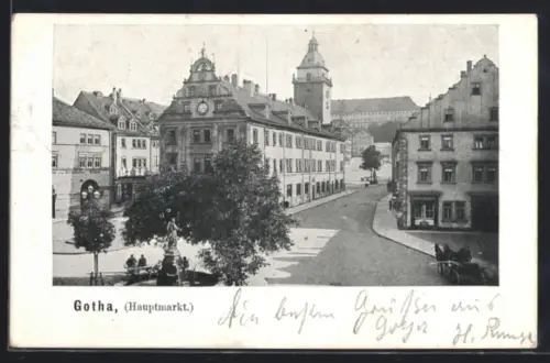 AK Gotha, Hauptmarkt