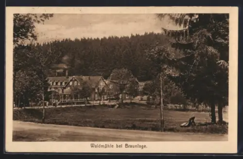 AK Braunlage, Gasthof Waldmühle