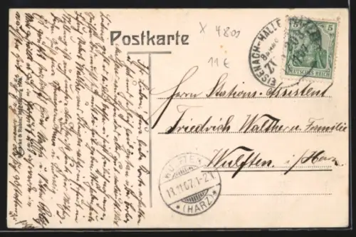 AK Naumburg, Partie am Roon-Platz