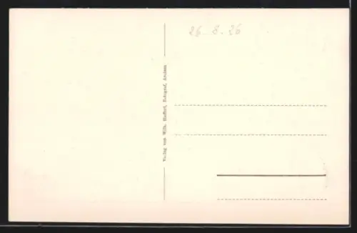 AK Rhoden, Strassenpartie mit Schloss