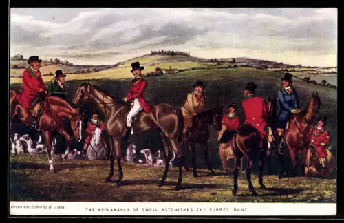 AK The Appearance of Swell Astonishes the Surrey Hunt
