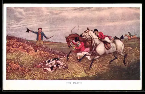 AK The Death, Hunde haben den Fuchs gestellt, Jagd