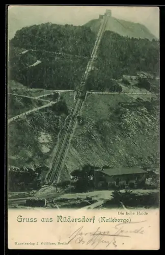 AK Rüdersdorf /Kalkberge, Die hohe Halde