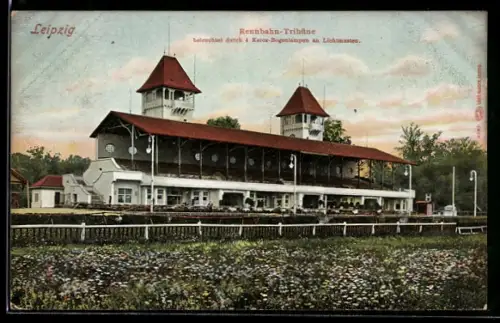 AK Leipzig, Blick auf die Rennbahn-Tribüne