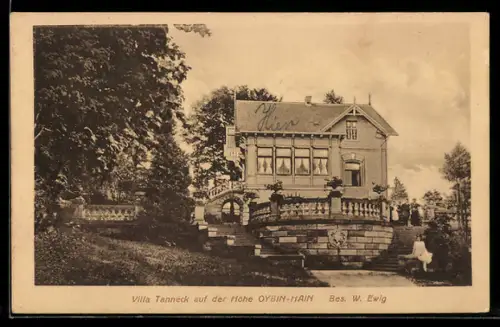 AK Oybin, Hotel Villa Tanneck auf der Höhe Oybin-Hain, Bes. W. Ewig