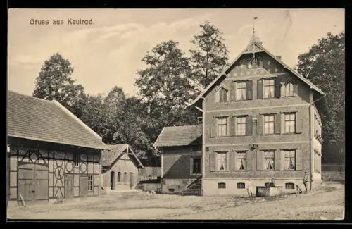 AK Keulrod, Wohnhaus neben einem Gehöft