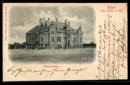 AK Köln-Kalk, Offiziers-Kasino in der Aussenansicht, Kaserne