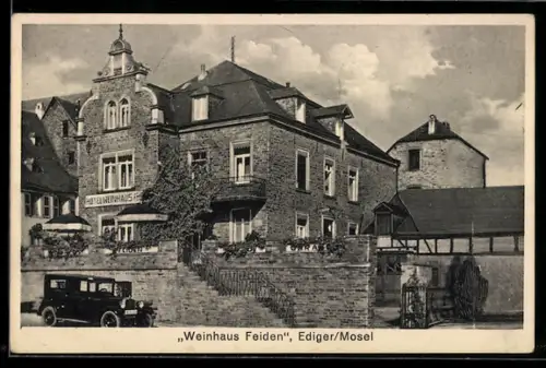 AK Ediger /Mosel, Hotel Weinhaus Feiden in der Aussenansicht