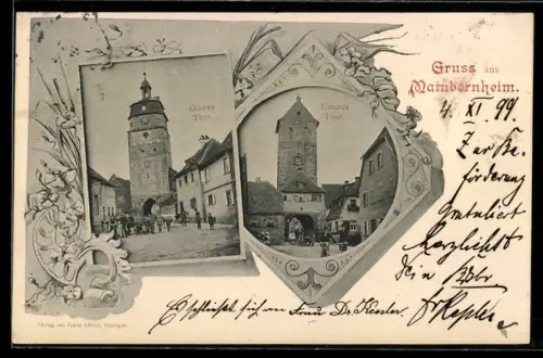 AK Mainbernheim, Unteres u. Oberes Tor