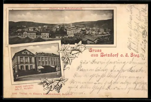 AK Betzdorf /Sieg, Hotel Gobrecht C. Strüder, Totalansicht