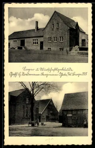 AK Ohrte, Lager und Wirtschaftsgebäude, Gasthof H. Nordemann-Bergmann