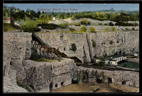 AK Kalkberge /Mark, Neuer Tiefbau, Steinbruch