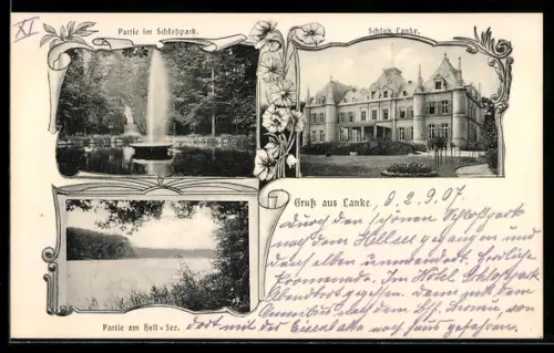 AK Lanke, Schloss Lanke, Schlosspark, Hell-See