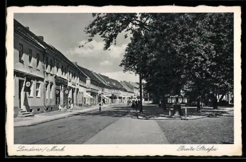 AK Lindow /Mark, Partie in der Breiten Strasse, e