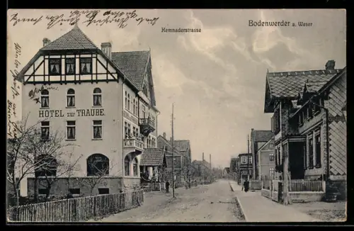 AK Bodenwerder a. Weser, Hotel zur Traube in der Kemnaderstrasse