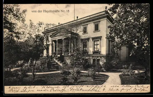 AK Berlin-Tiergarten, Villa von der Heydtstrasse 18