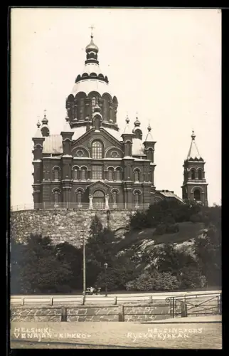 AK Helsinki, Venjän-Kirkö in verschneiter Idylle
