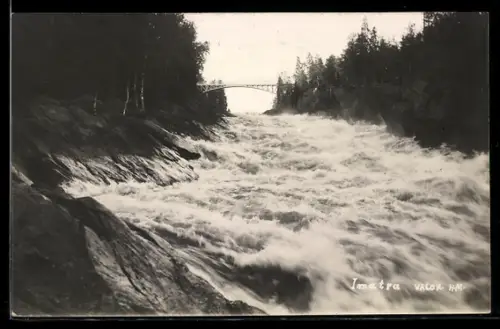 AK Imatra, Stromschnellen mit Brücke