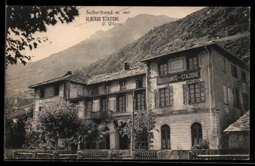AK Salbertrand, Albergo Stazione, Ristorante, G. Plazzi