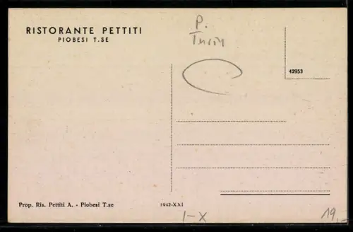 AK Piobesi Torinese, Ristorante Pettiti