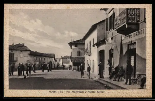 AK Piobesi Torinese, Via Montebello e Piazza Savola