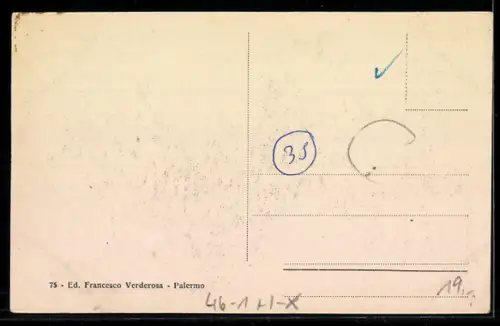 AK Palermo, Via Roma, Strassenbahn